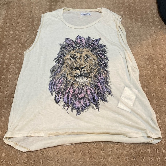 New with tags Lauren Moshi Printed tank - Picture 1 of 5